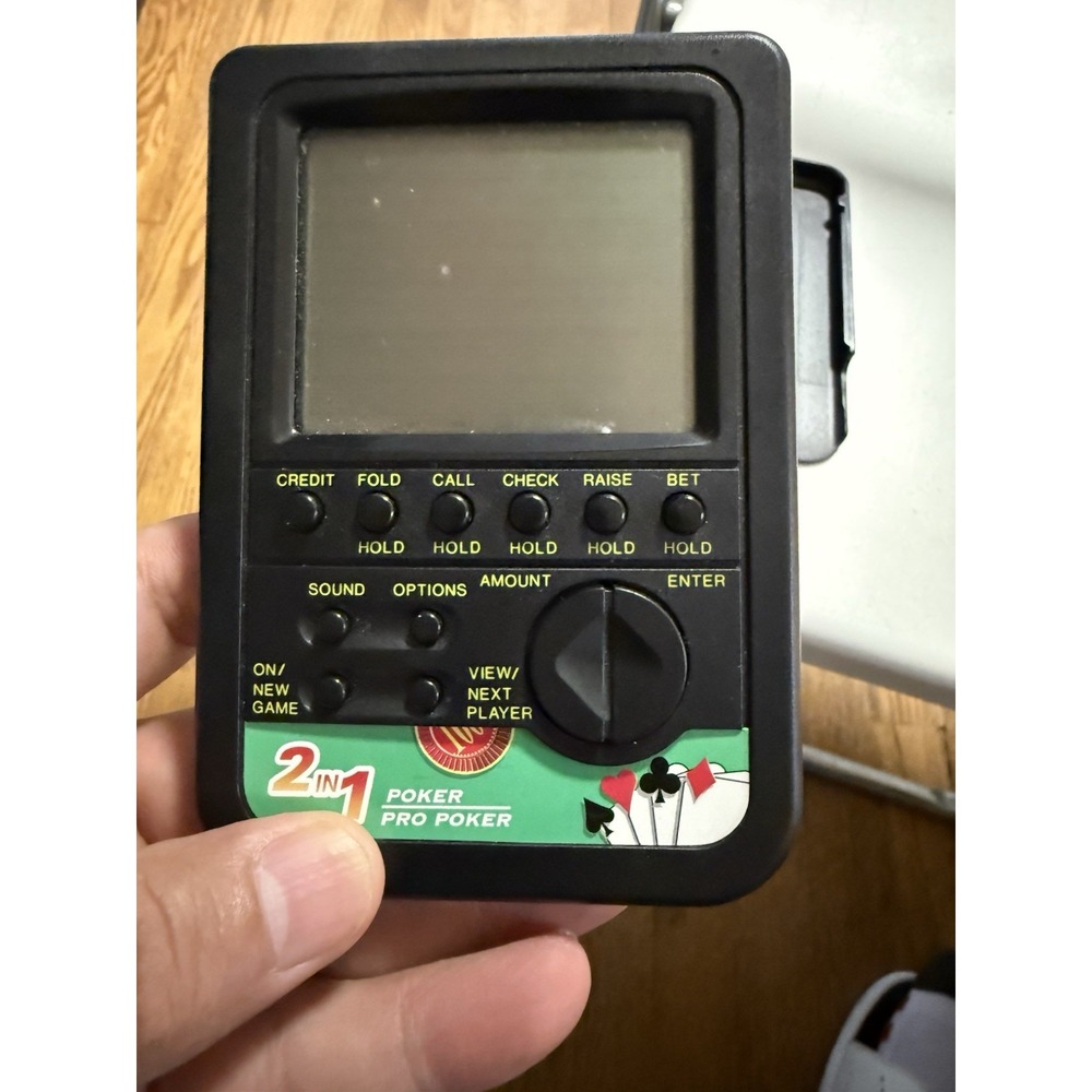 Vintage Radio Shack 2 in 1 Casino Pro Poker Game Works Need Batteries